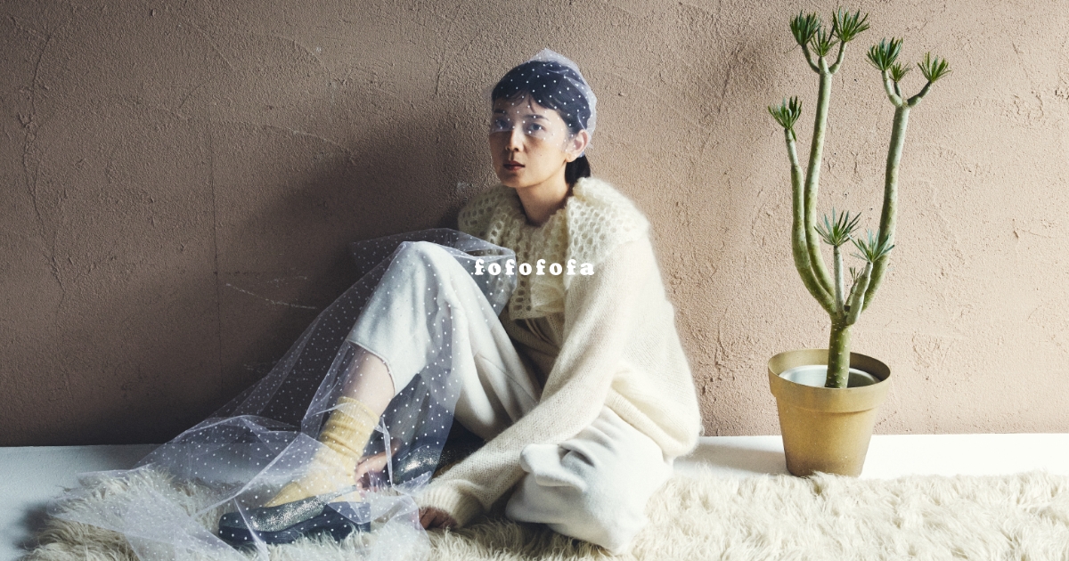 fofofofafofofofa PETAL mohair mix knit - ニット/セーター