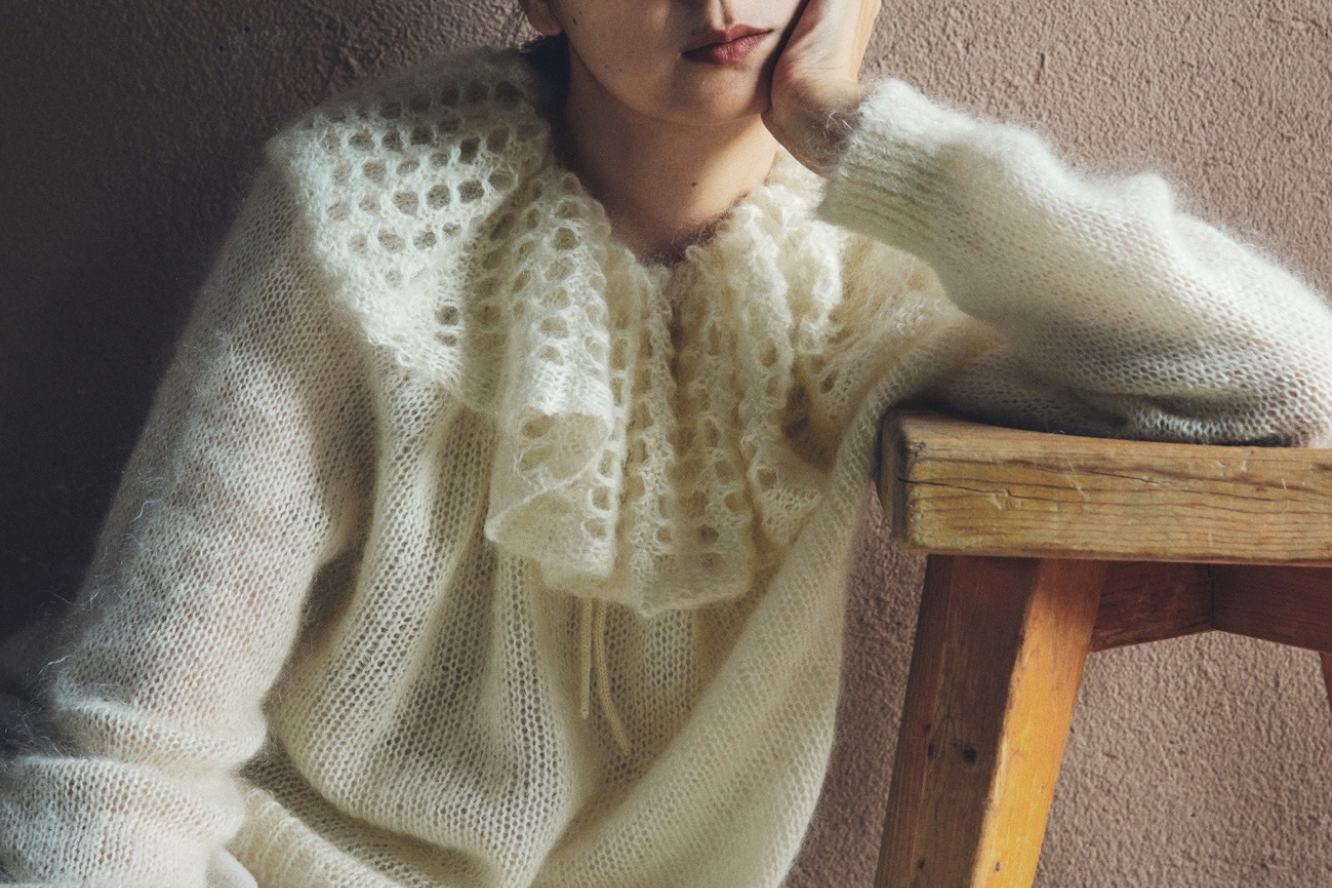 PETAL mohair mix knitができるまで - fofofofa